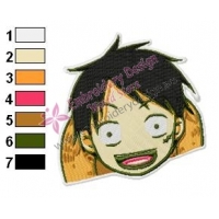 One Piece Luffy Embroidery Design 04